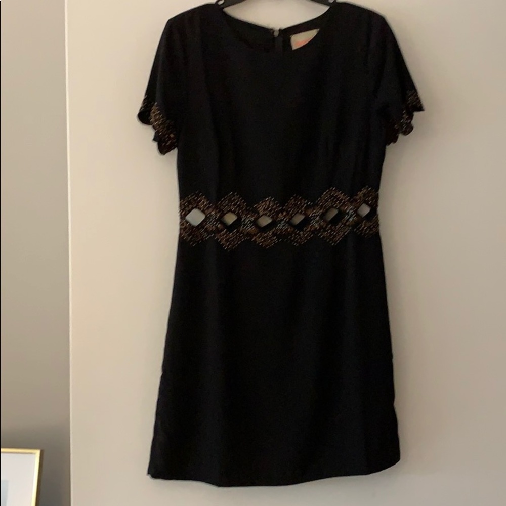 Black cut out dress